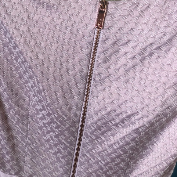 Ted Baker London Shiny Light Pink Cap Sleeve Dress - Picture 3 of 4